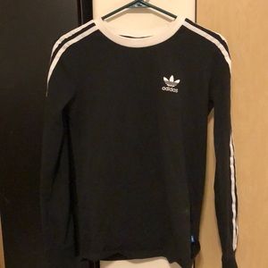 Black/ White Adidas long sleeve